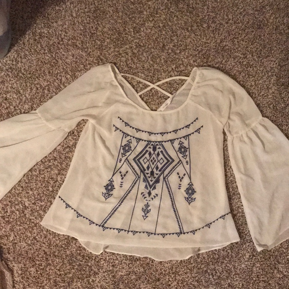 Blu Pepper Sheer Top